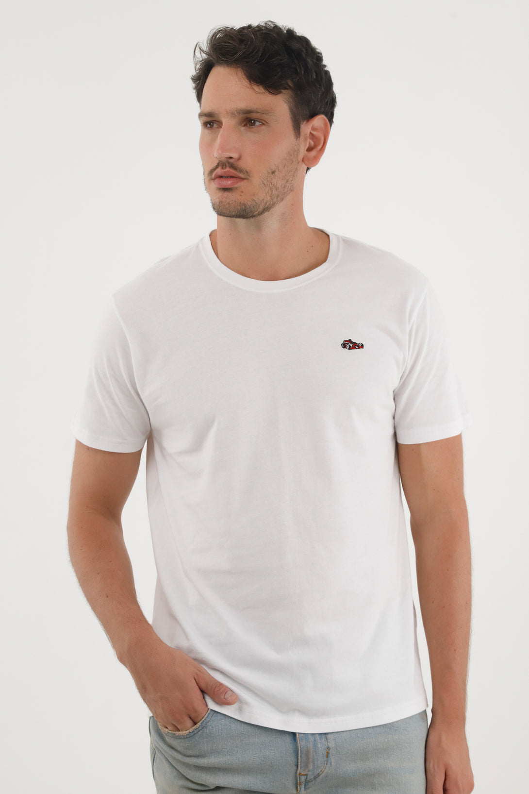 Camiseta básica blanca para hombre