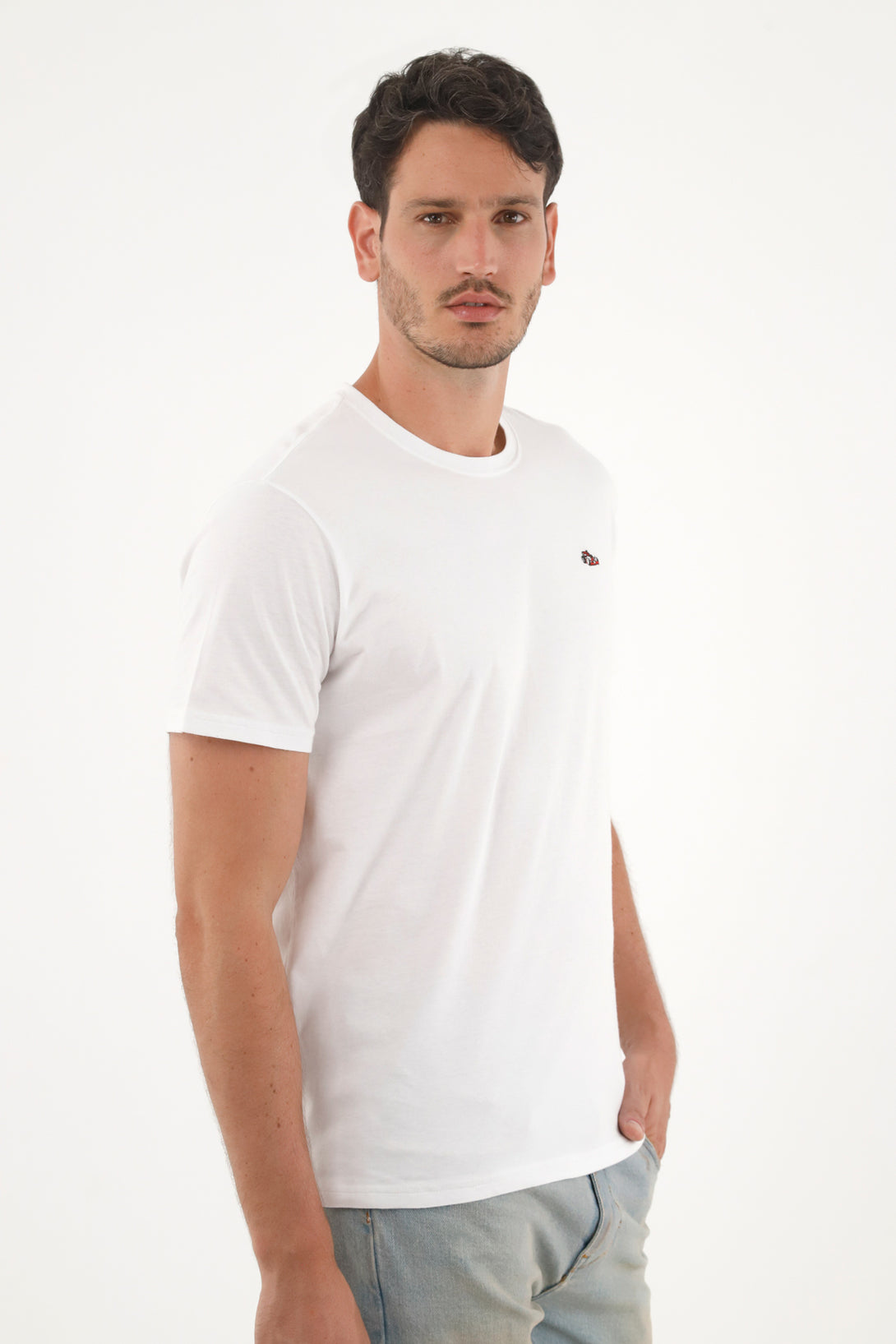 Camiseta básica blanca para hombre