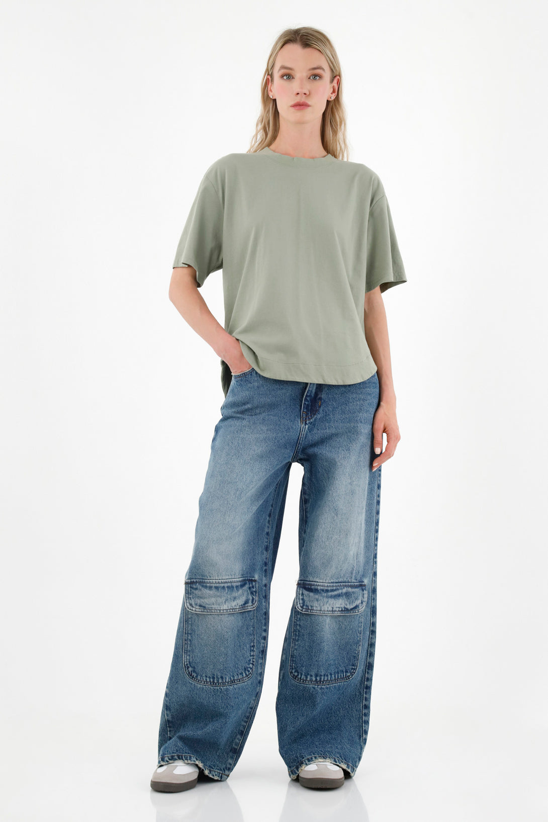 Women's Green Oversized Top