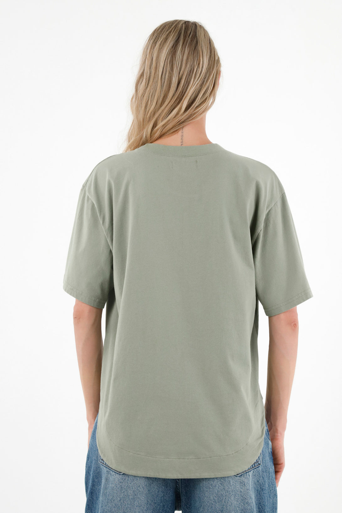 Camiseta oversize verde para mujer