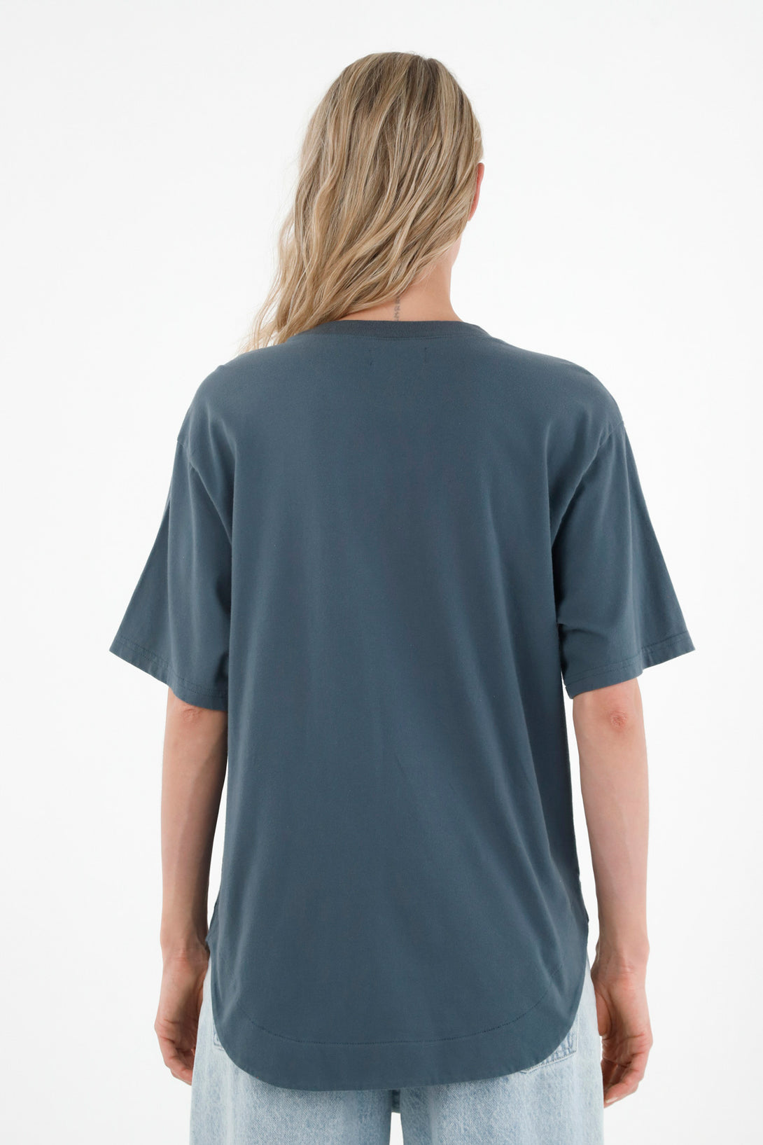 Women's Blue Oversized Top