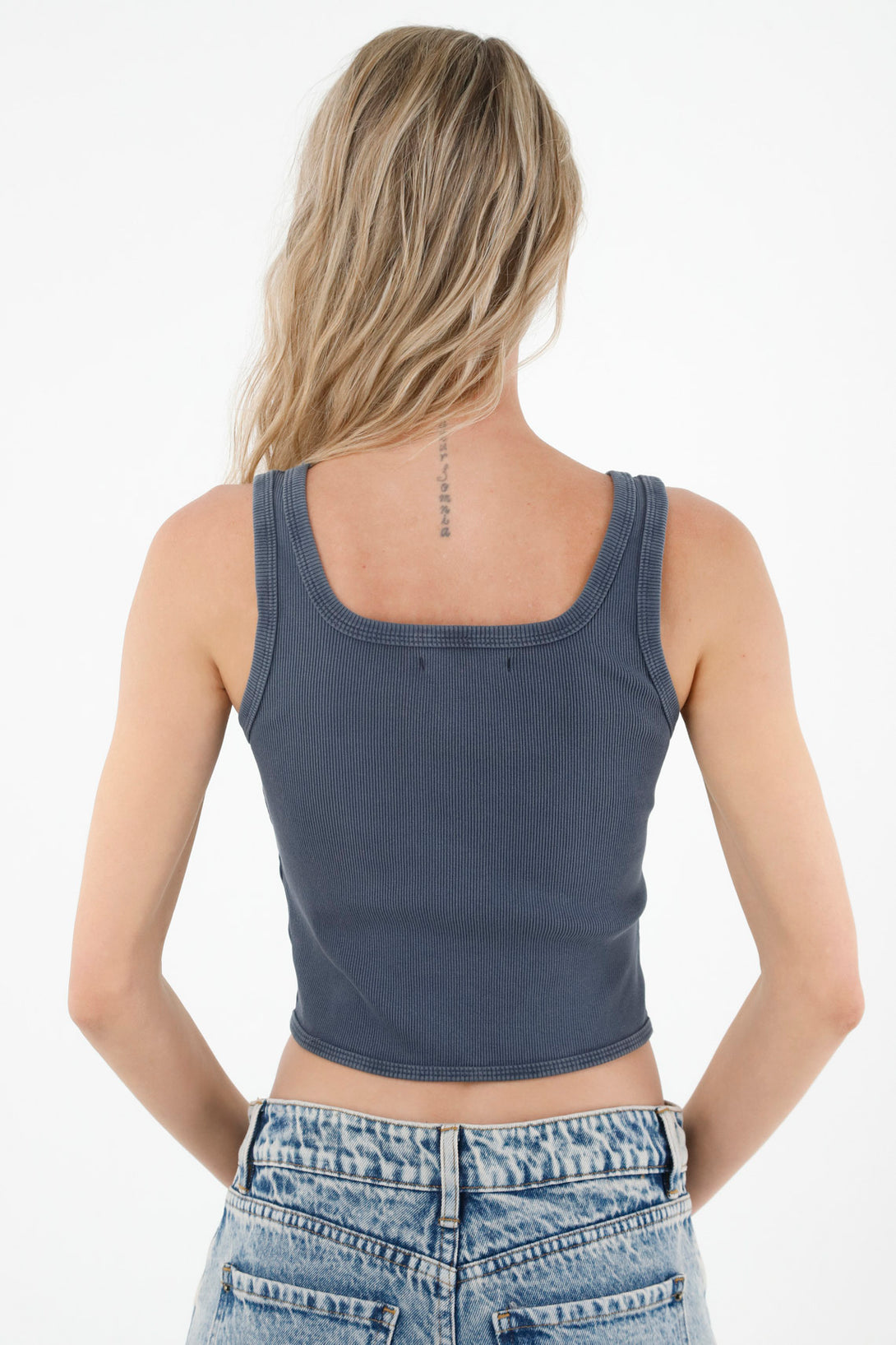 Women's Gray Sleeveless T-Shirt