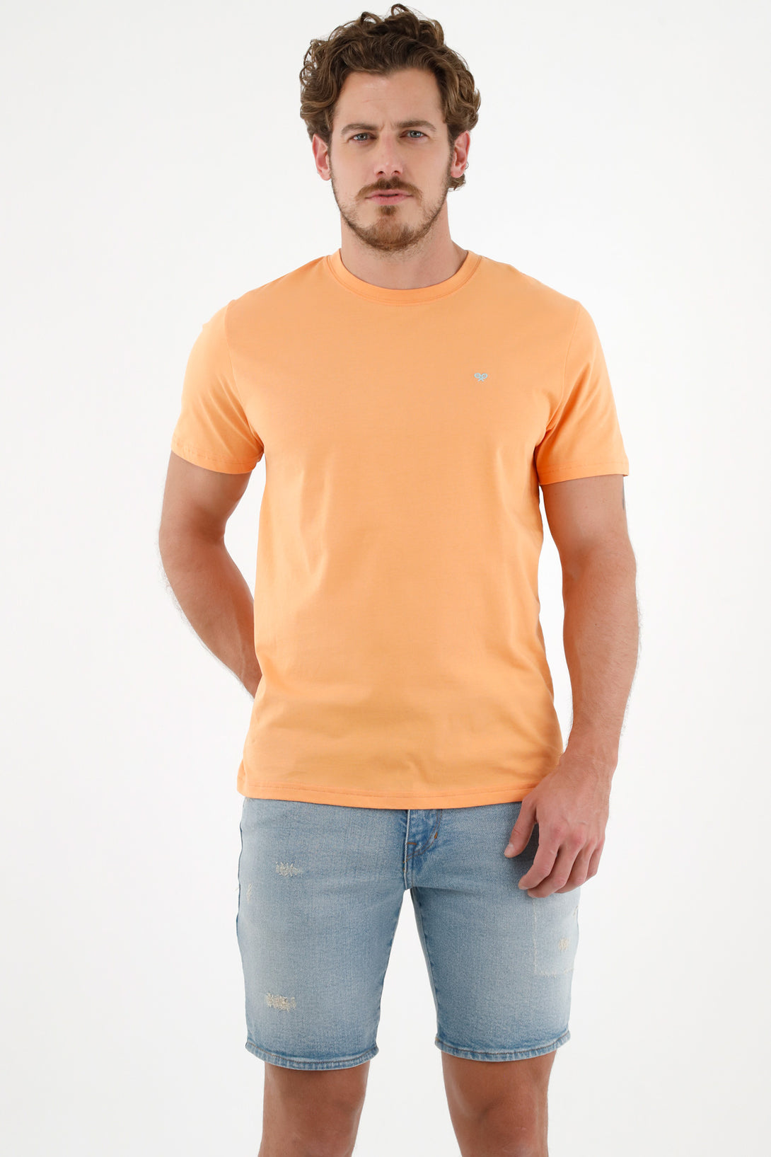 Men's Orange Short Sleeve T-Shirt