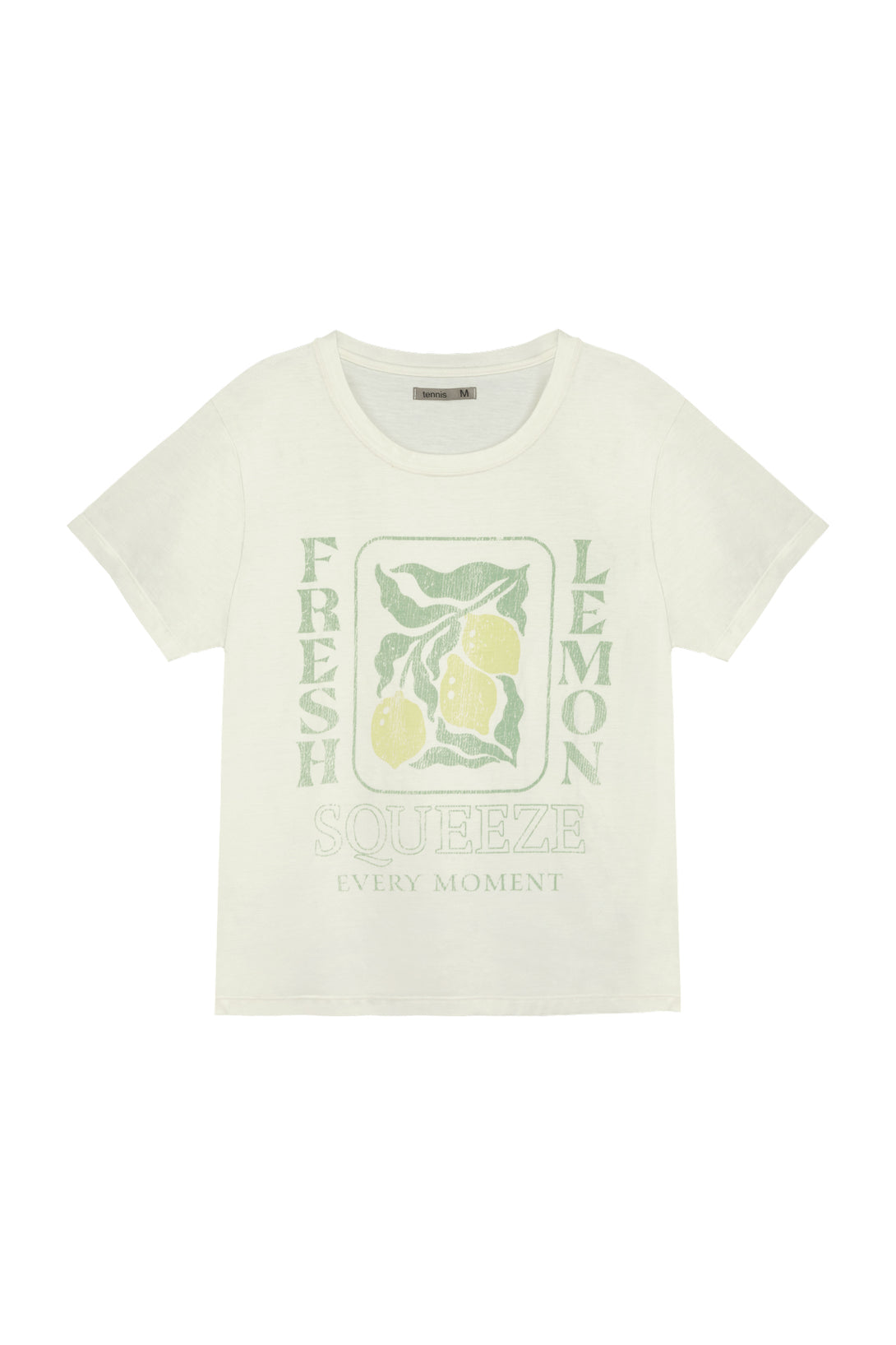 Women's Ecru Front-Printed T-Shirt