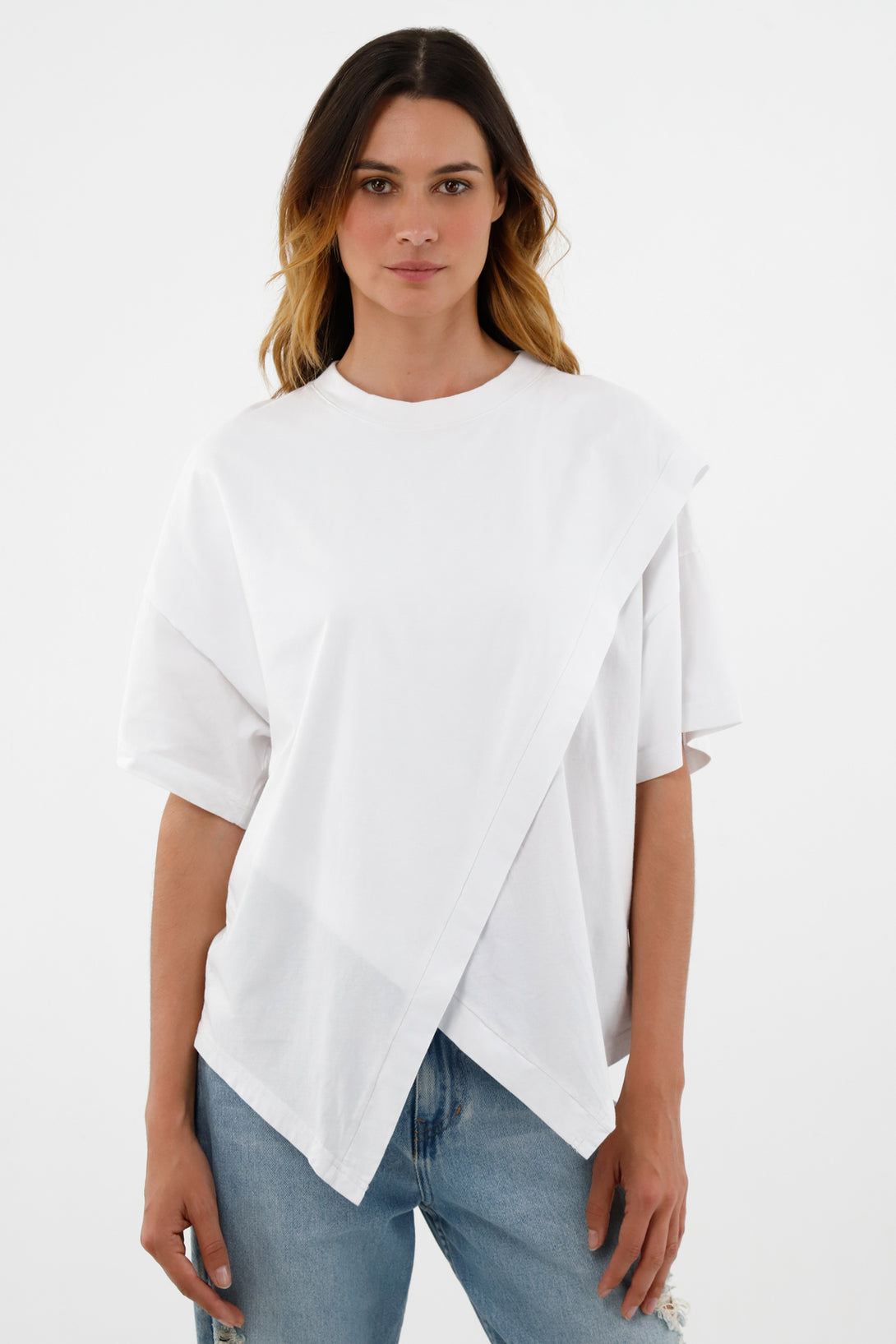 Camiseta oversize blanca para mujer