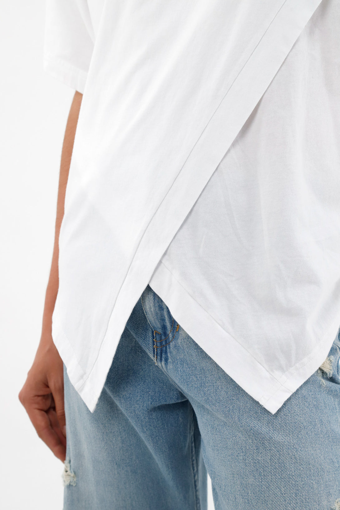 Camiseta oversize blanca para mujer