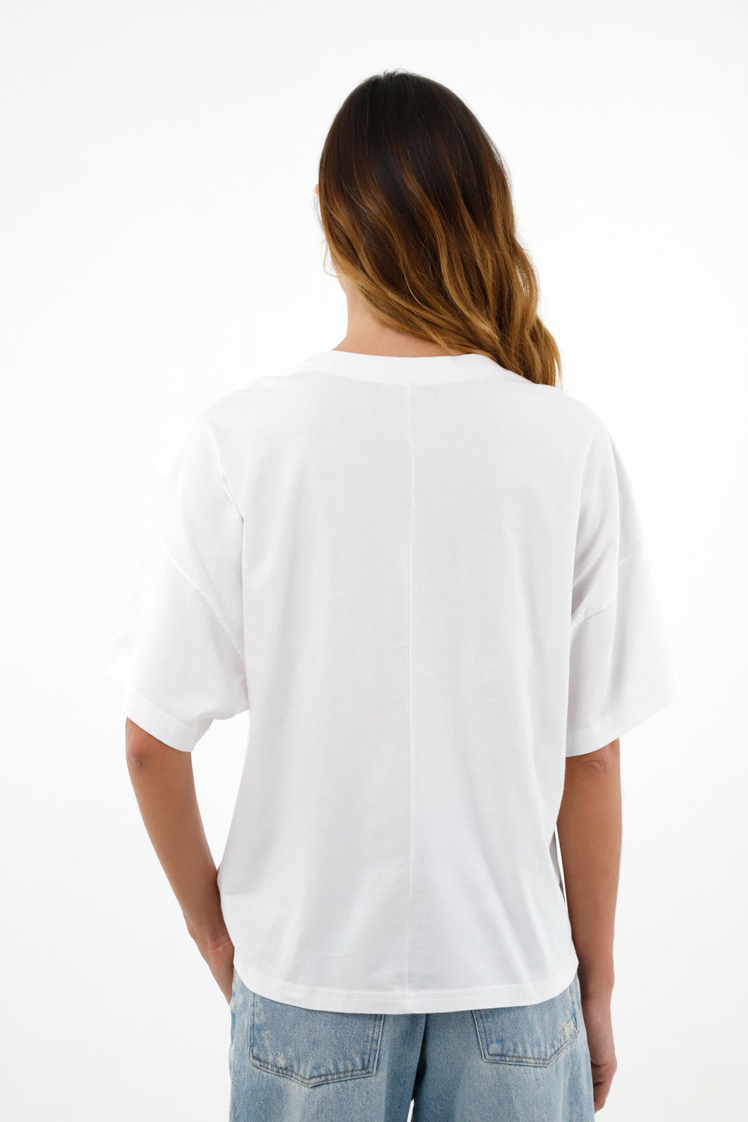 Camiseta oversize blanca para mujer