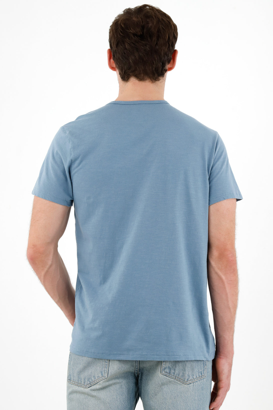 Men's Blue Short-Sleeve T-Shirt