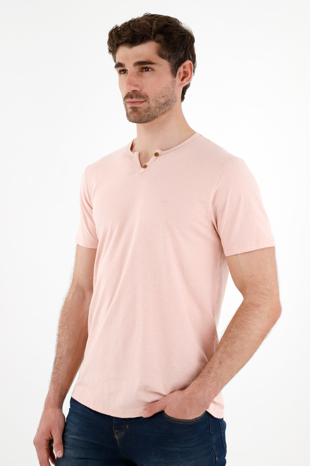 Men's Pink Short Sleeve T-Shirt