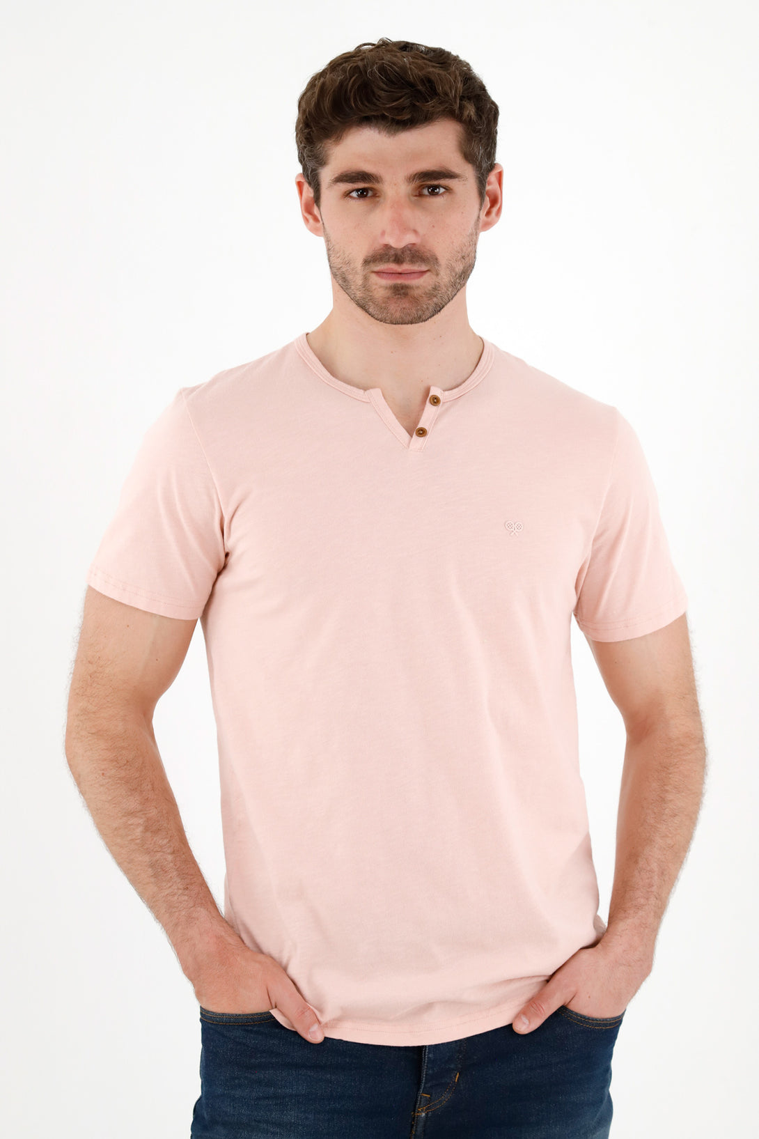 Men's Pink Short Sleeve T-Shirt