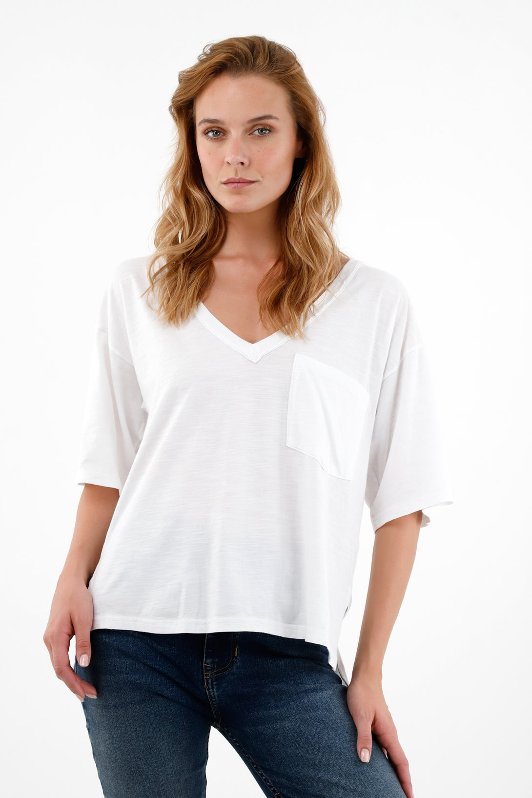 Women's V-Neck Pocket Shirt