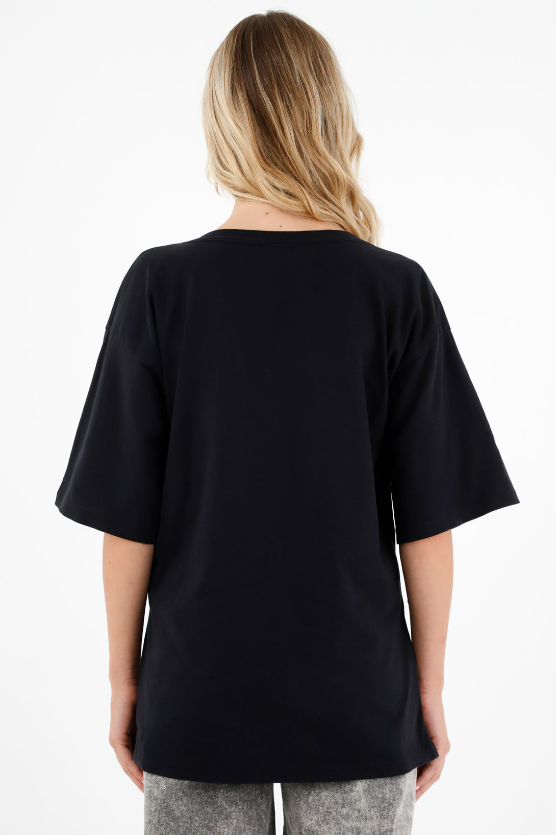 Women's Black V-Neck Shirt