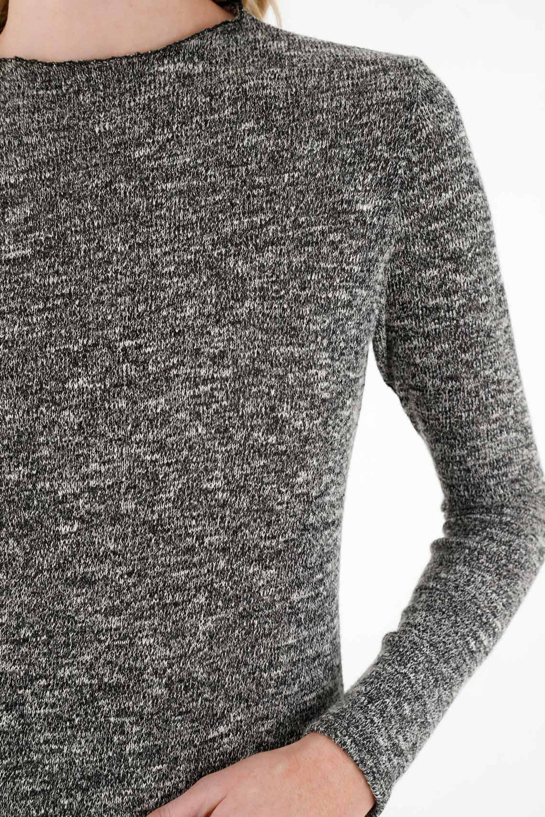 Women's Gray Knit T-Shirt