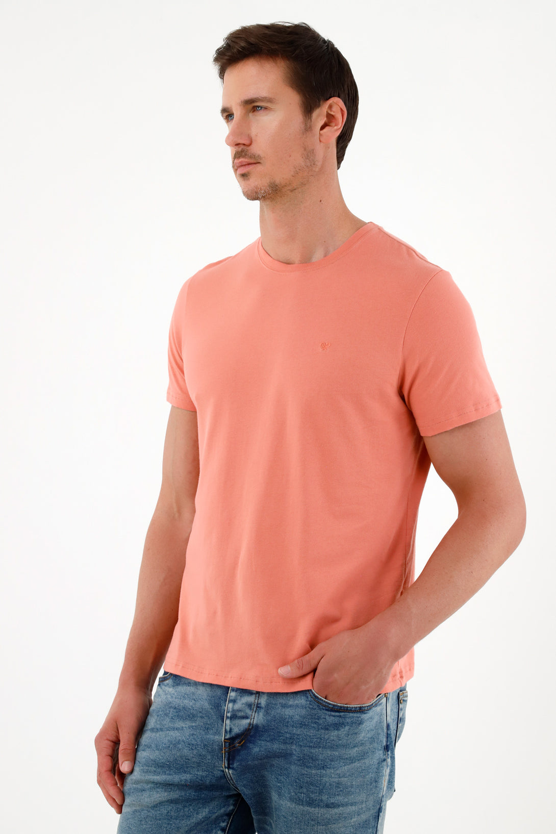 Men's Pink Short-Sleeve T-Shirt