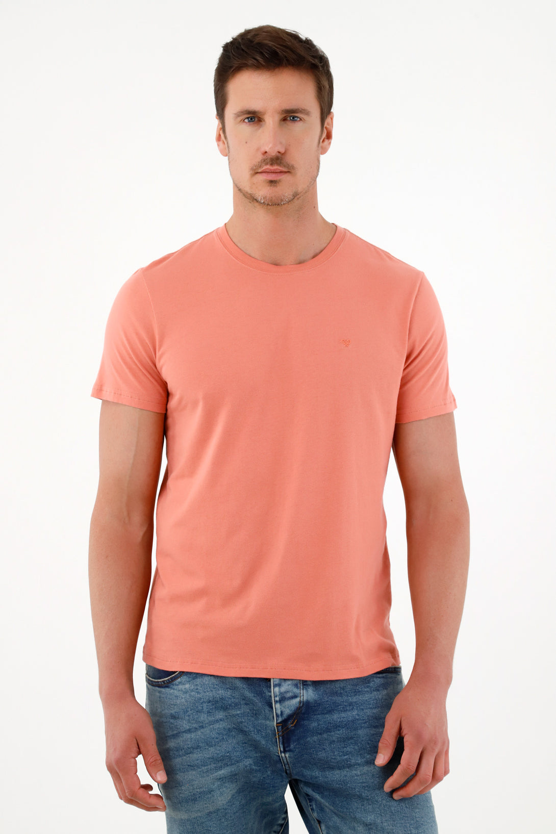 Men's Pink Short-Sleeve T-Shirt