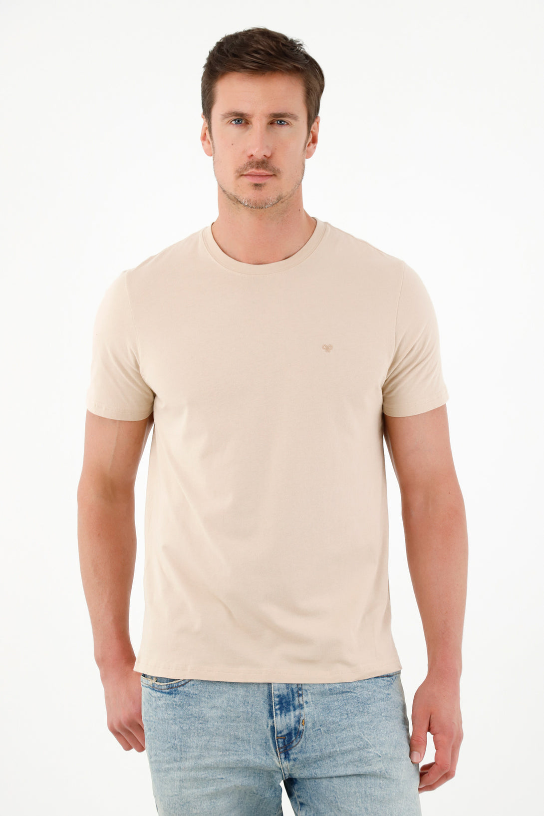 Men's Brown Short-Sleeve T-Shirt