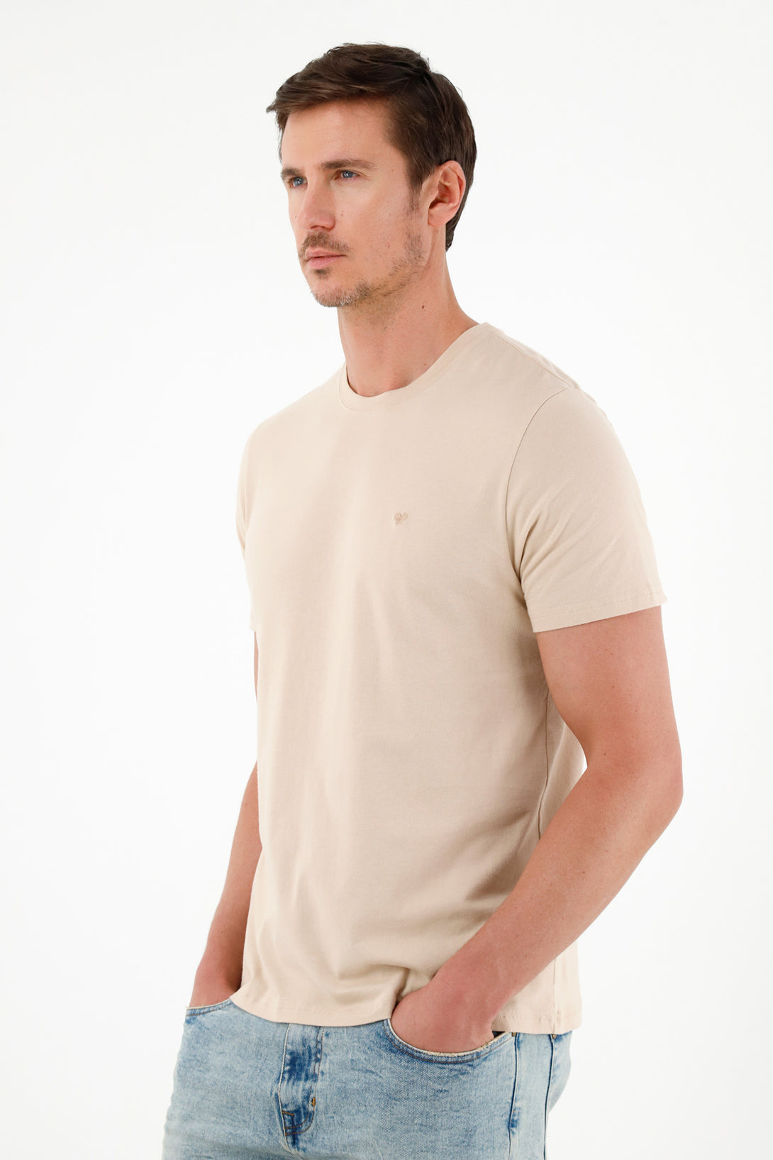 Men's Brown Short-Sleeve T-Shirt