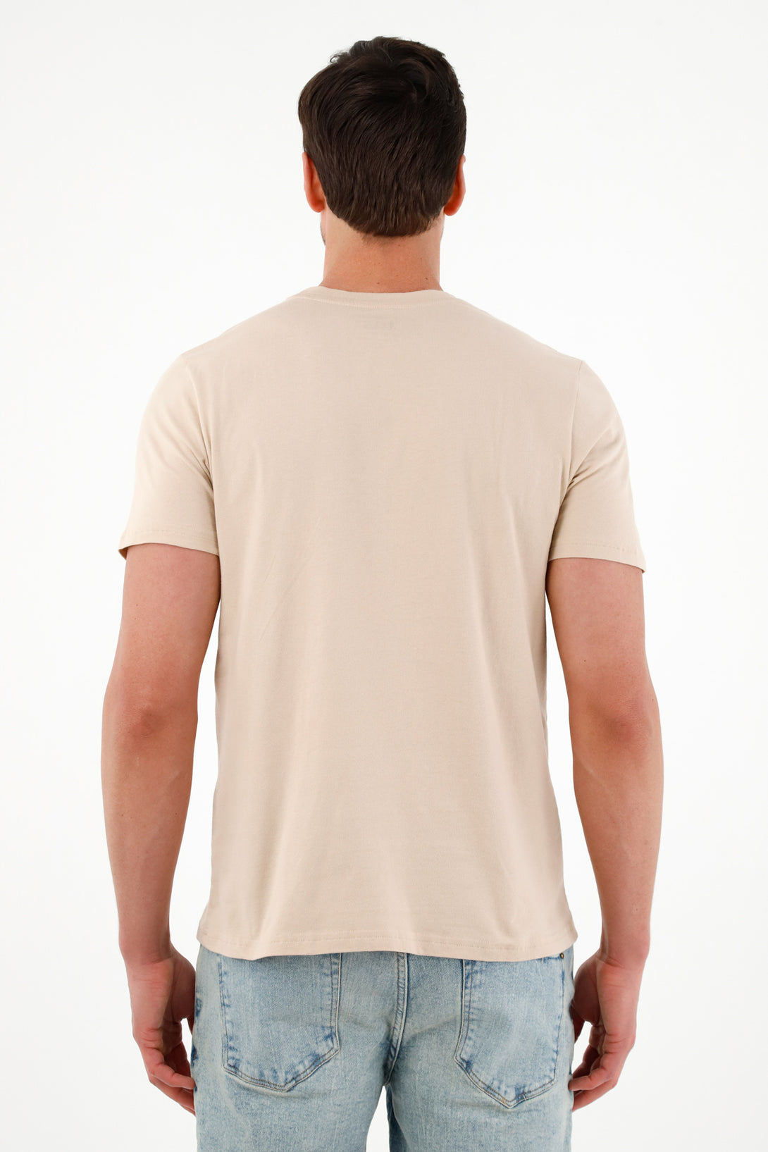 Men's Brown Short-Sleeve T-Shirt