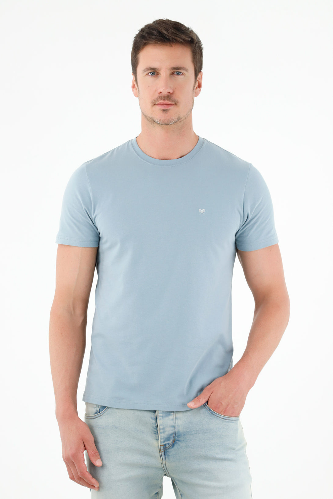 Men's Gray Short Sleeve T-Shirt