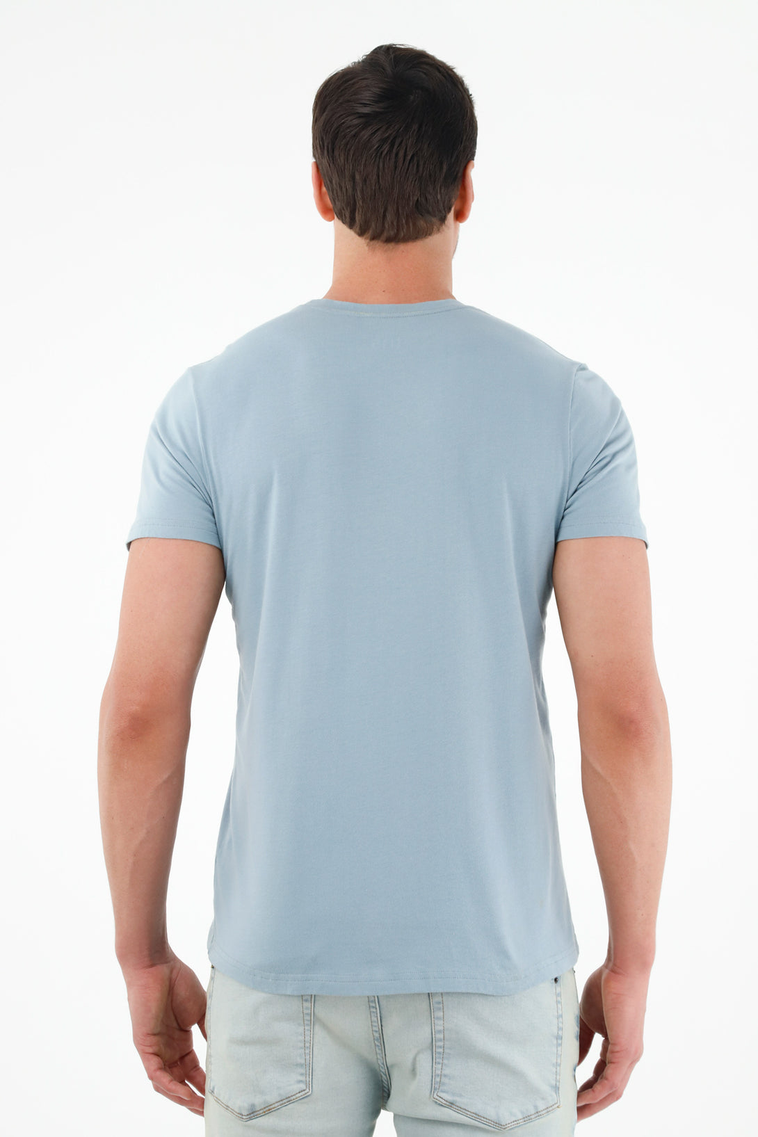 Men's Gray Short Sleeve T-Shirt