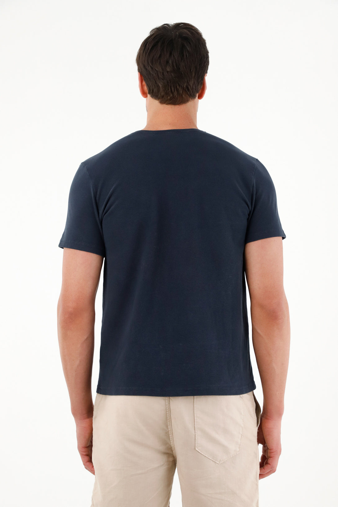 Men's Blue Regular Fit T-Shirt