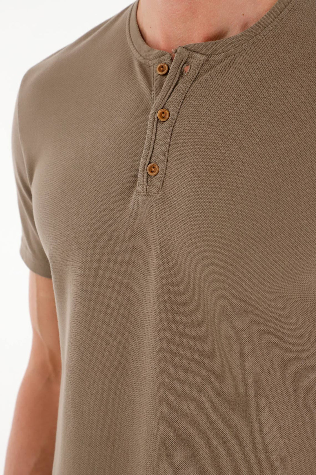 Men's Regular Fit Brown T-Shirt