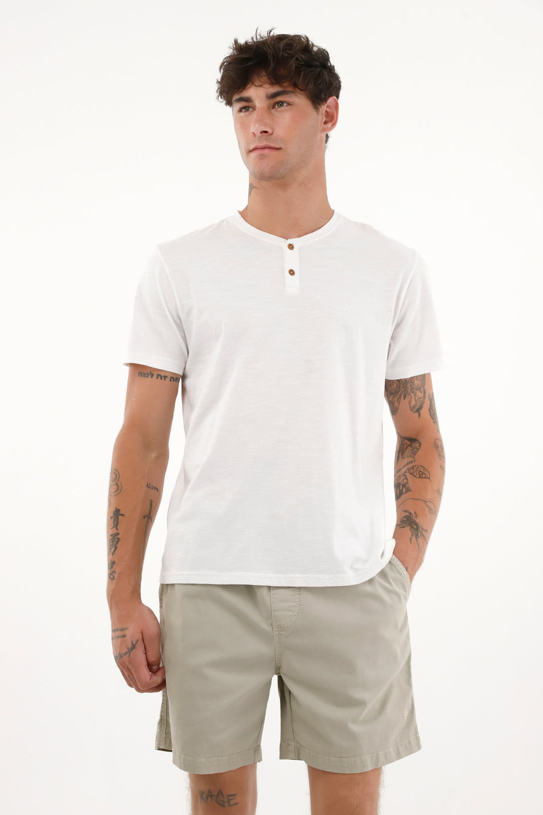 Men's White Short-Sleeve T-Shirt