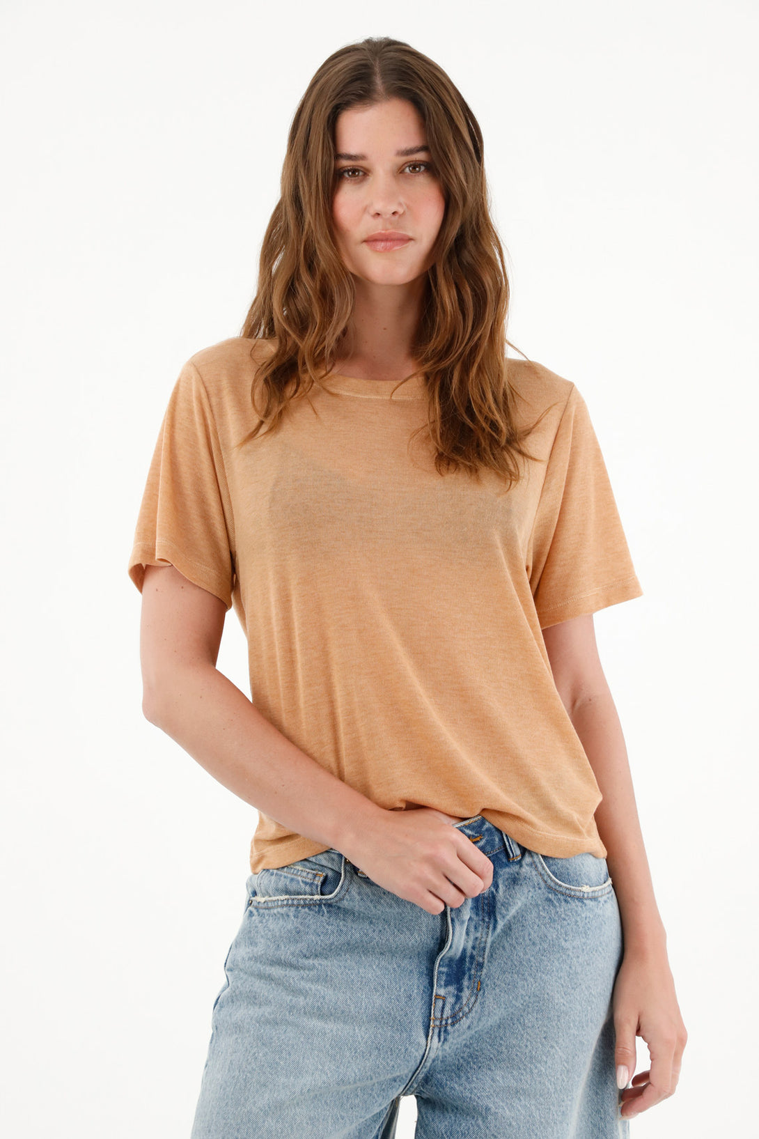 Women's Orange Short-Sleeve T-Shirt