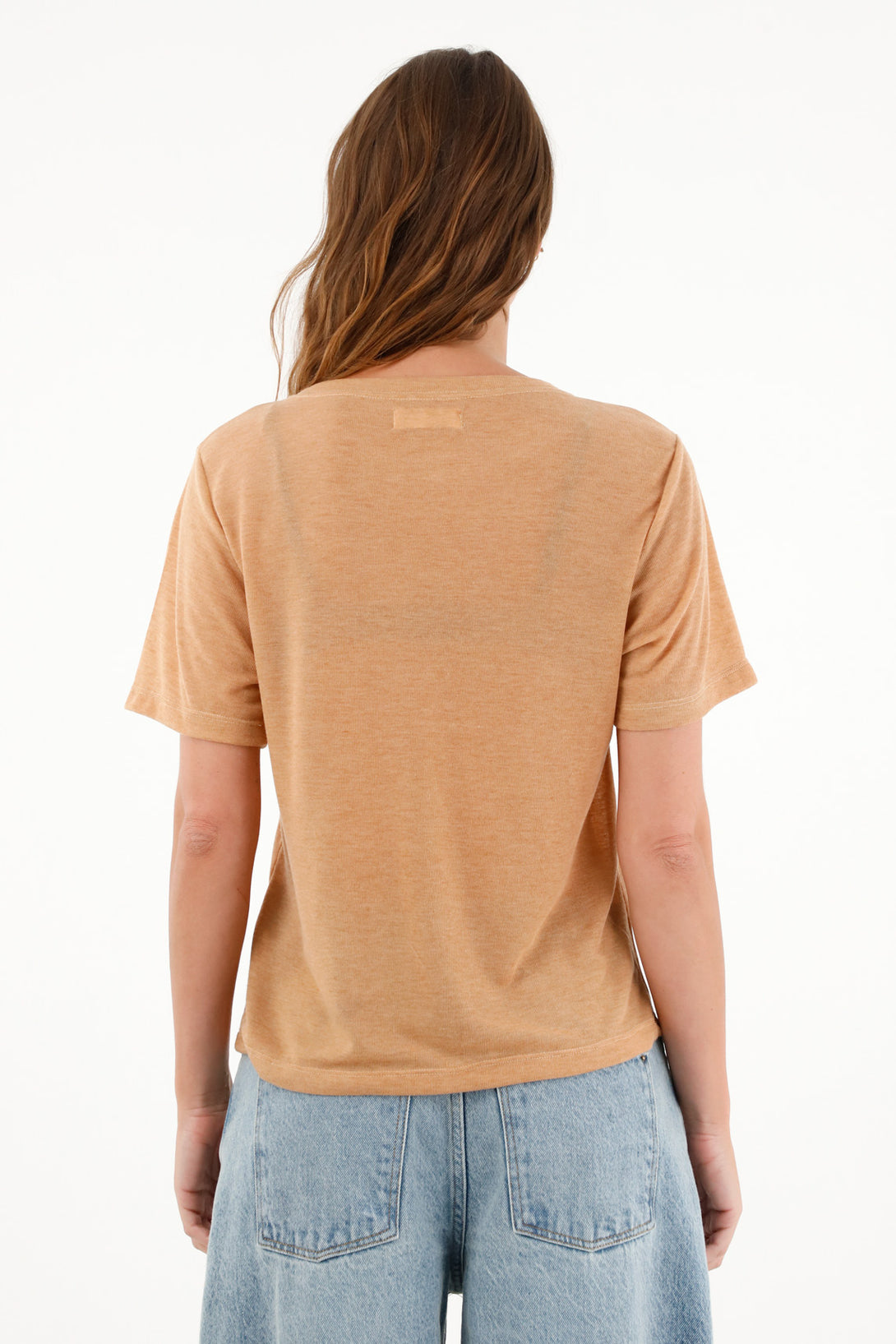 Women's Orange Short-Sleeve T-Shirt