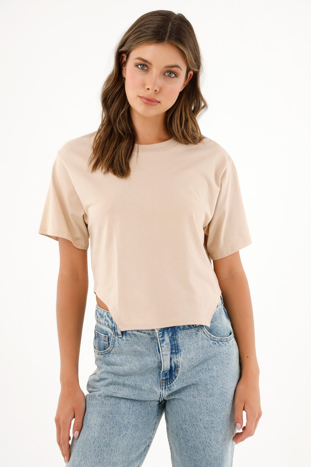 Women's 100% Cotton Crew Neck T-Shirt