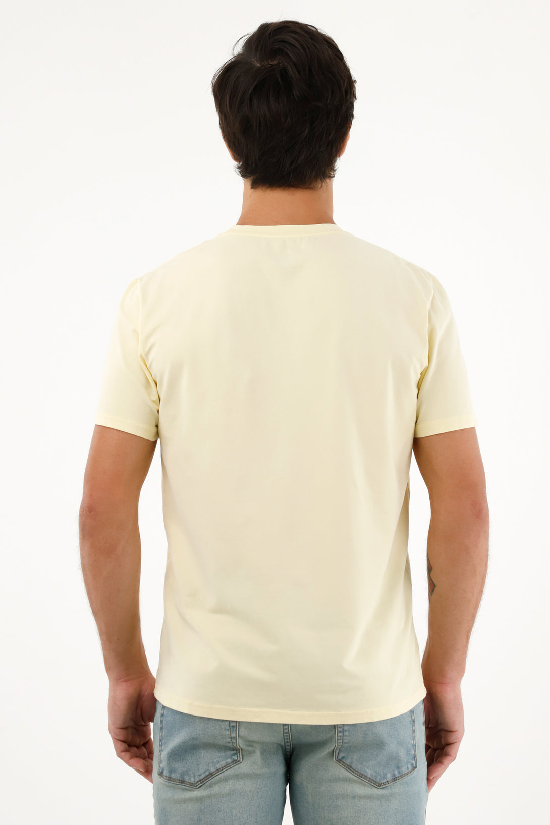 Men's yellow short sleeve t-shirt