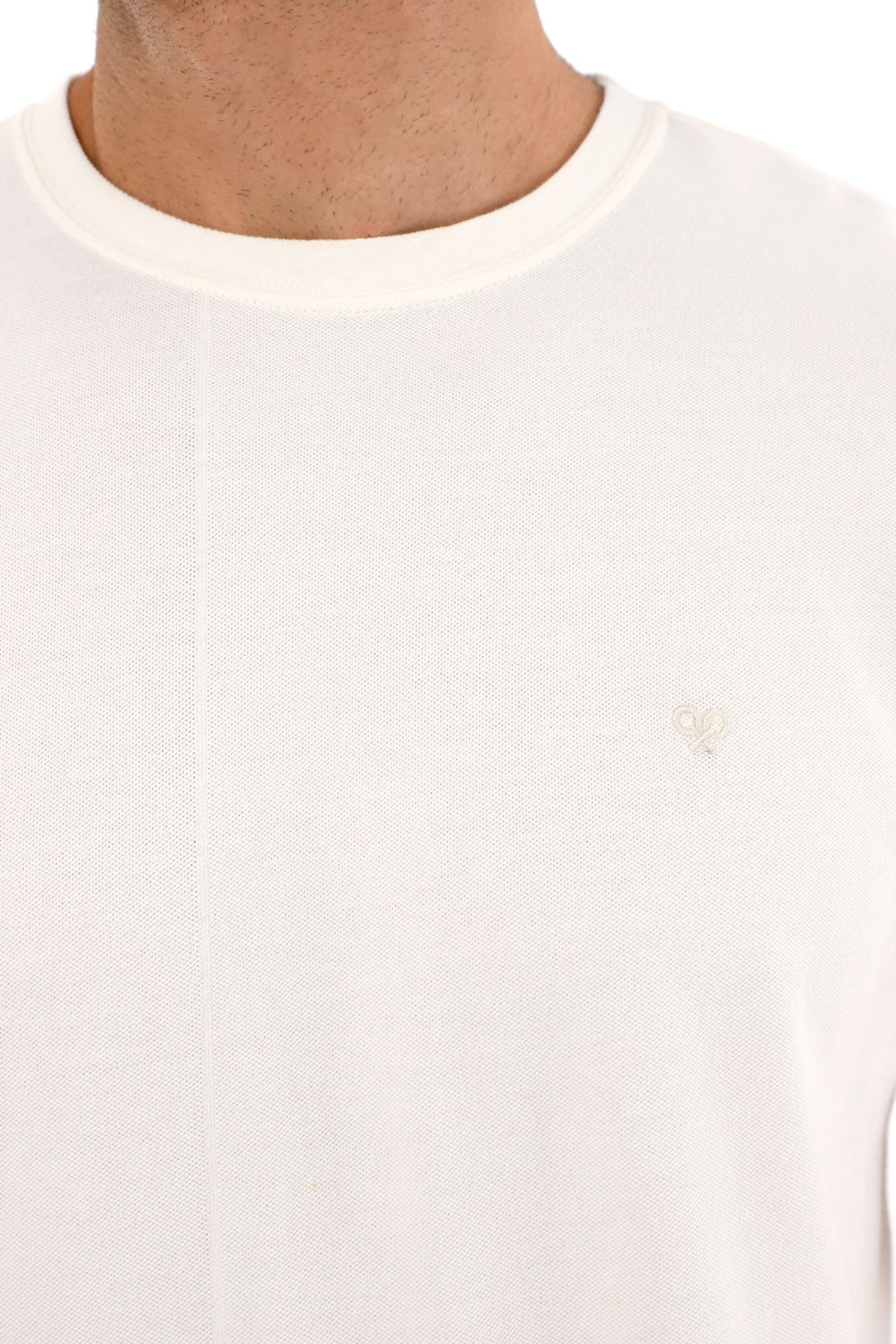 Men's Crew Neck Off-White T-Shirt