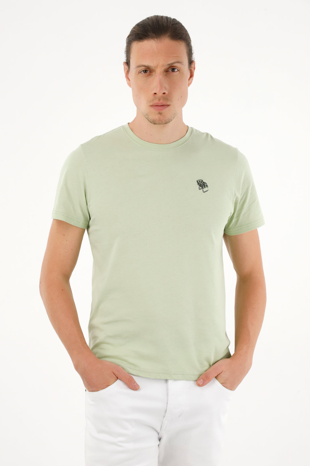 Men's Green Graphic Back T-Shirt