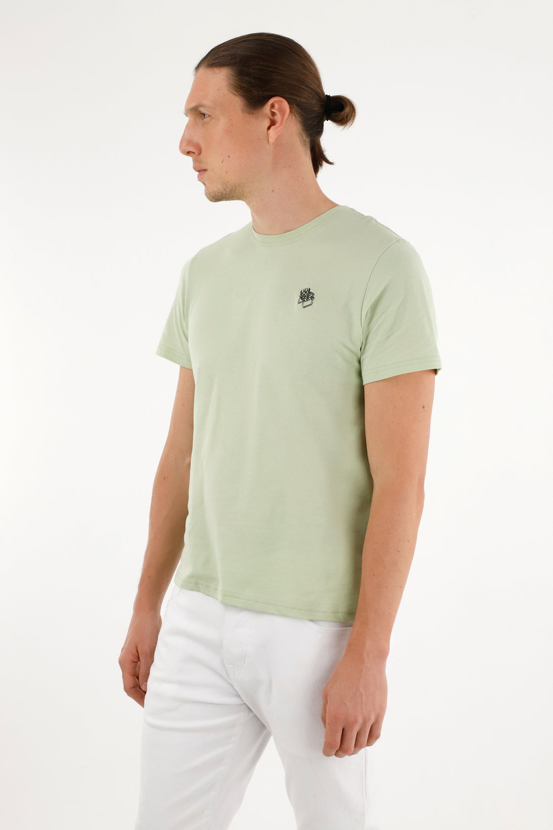 Men's Green Graphic Back T-Shirt