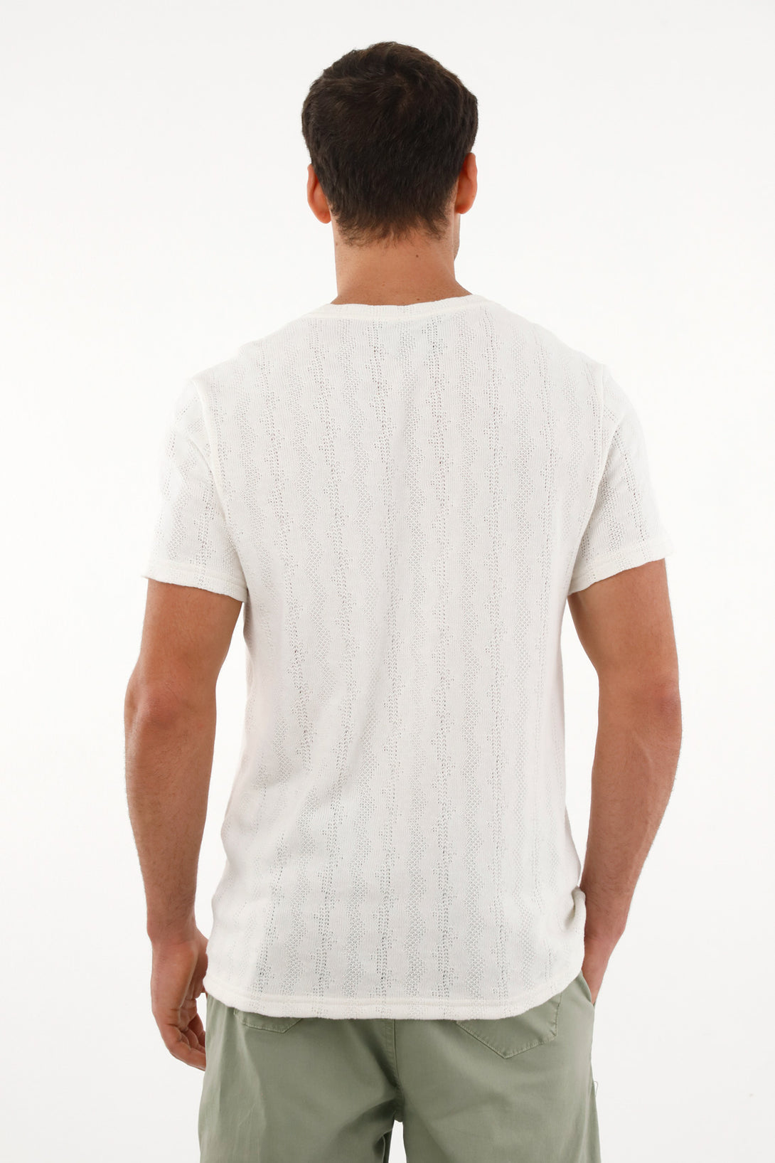 Men's regular fit cream t-shirt