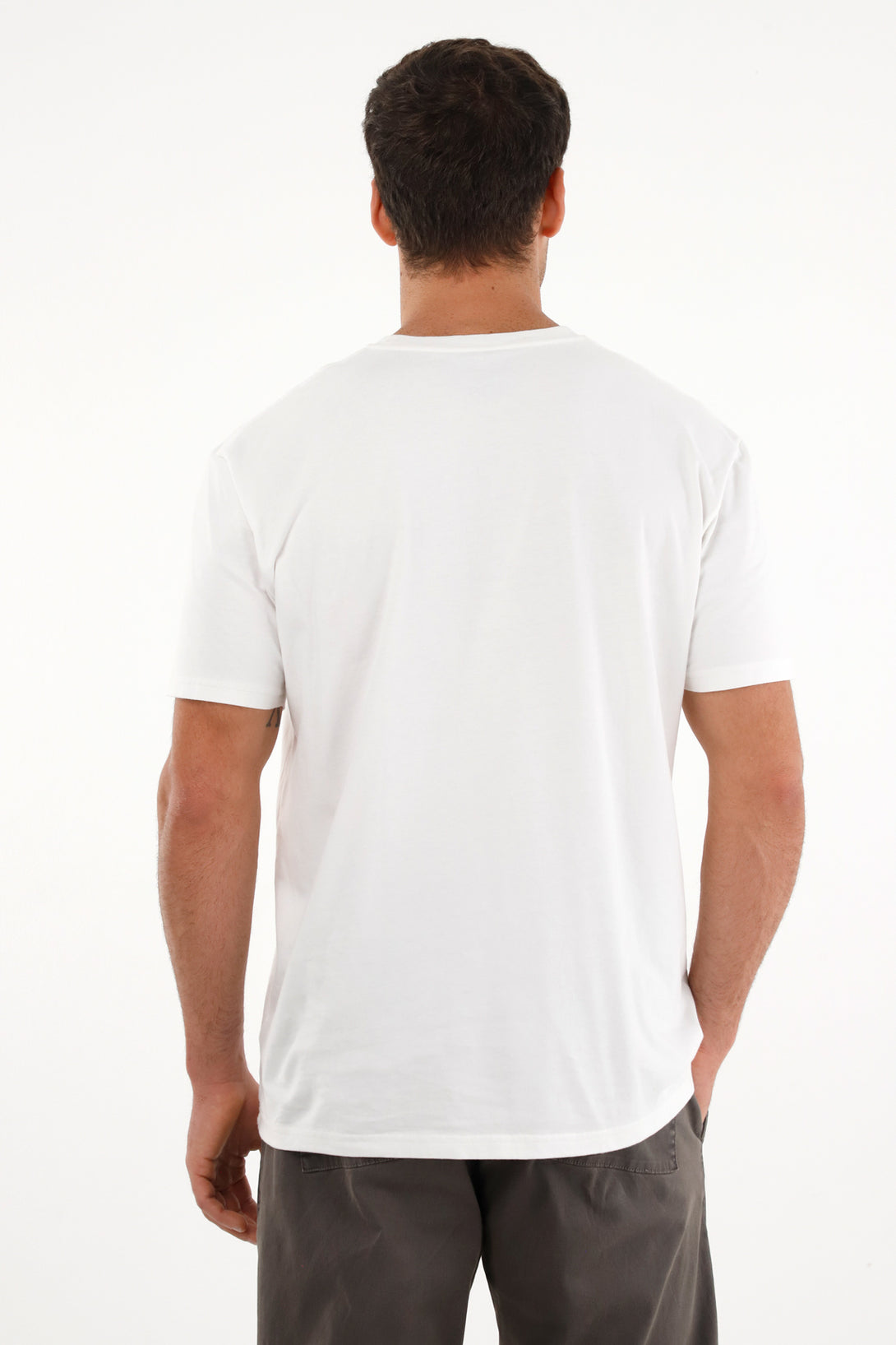 Men's Oversized Short Sleeve Cream T-Shirt