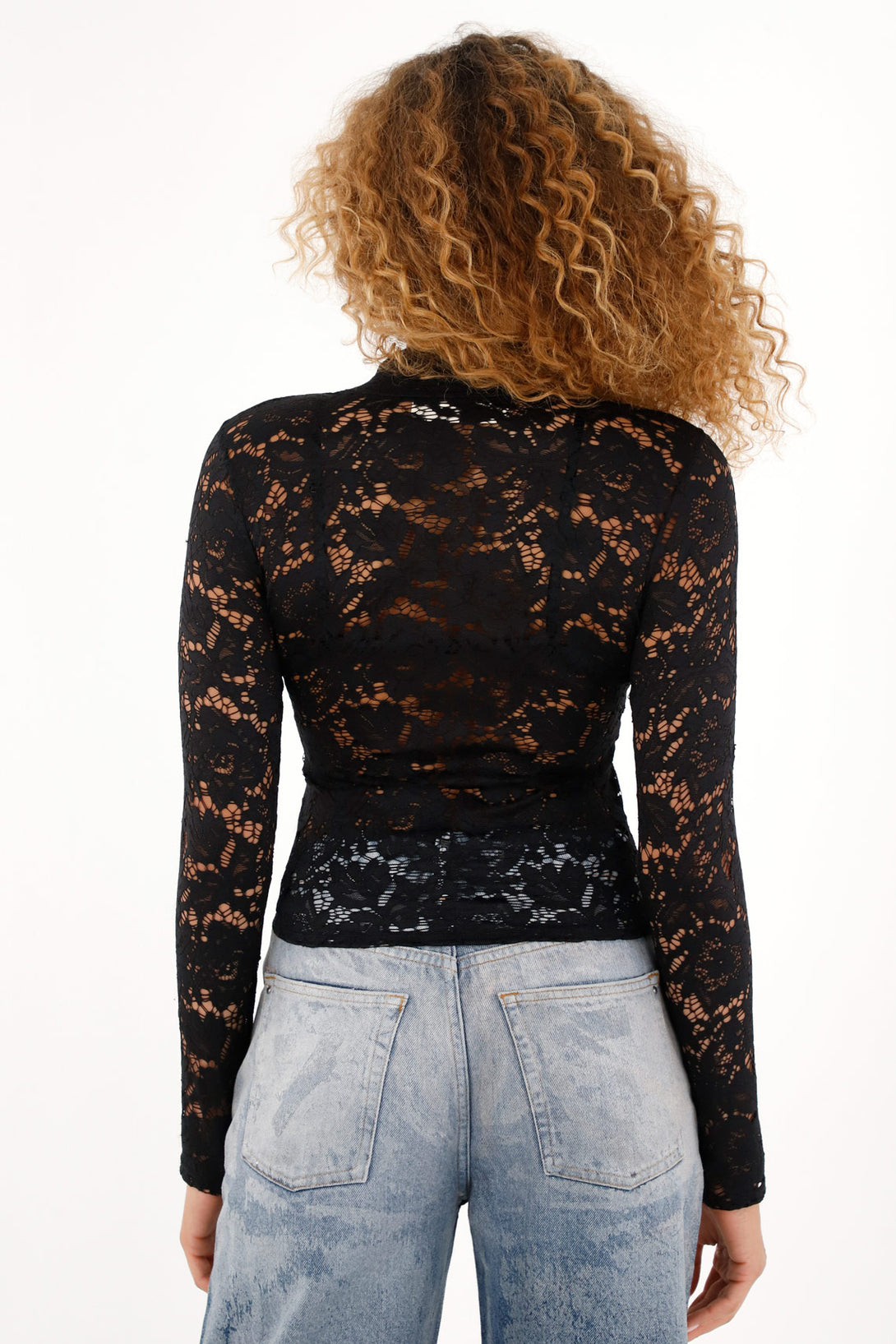 Women's Long Sleeve Lace Top