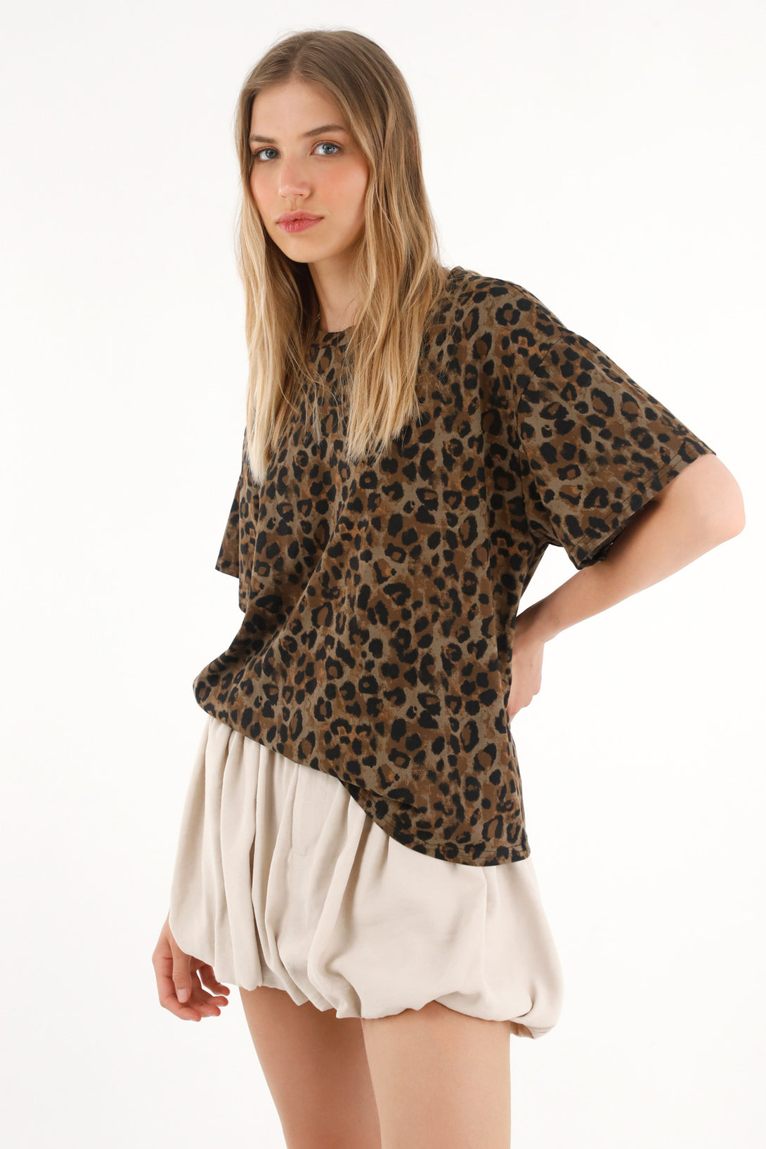 Women's Oversized Animal Print T-Shirt