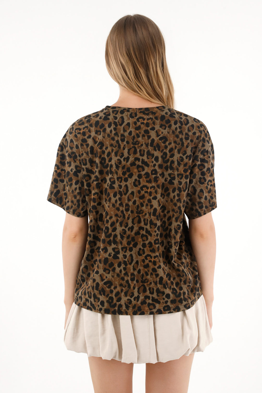 Women's Oversized Animal Print T-Shirt