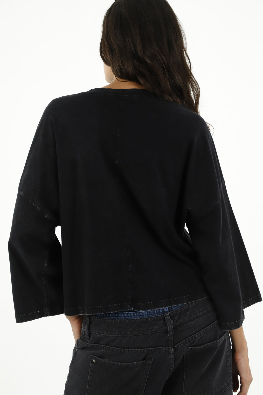 Women's Long Sleeve Black Tee