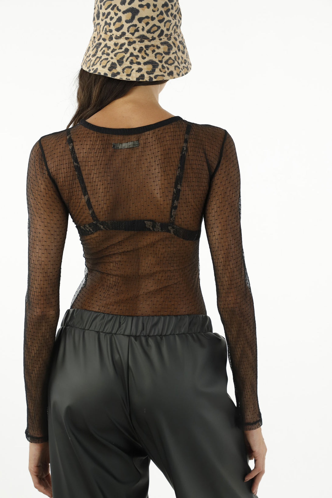 Women's Black Mesh Shirt