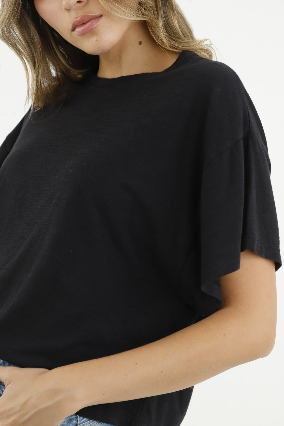 Camiseta oversize negra para mujer