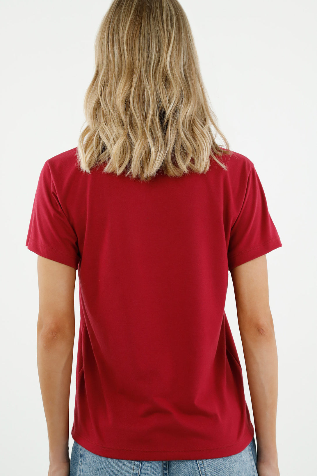 Women's Red Graphic T-Shirt