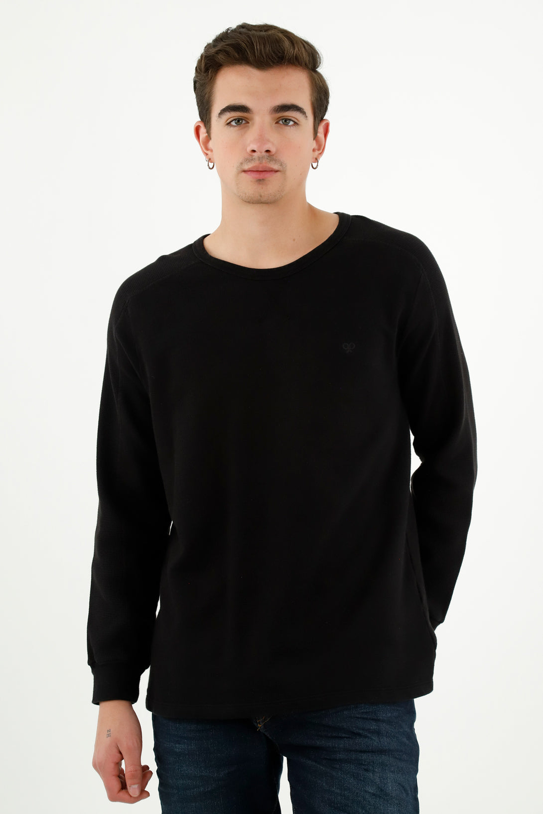 Men's Black Front Pocket T-Shirt