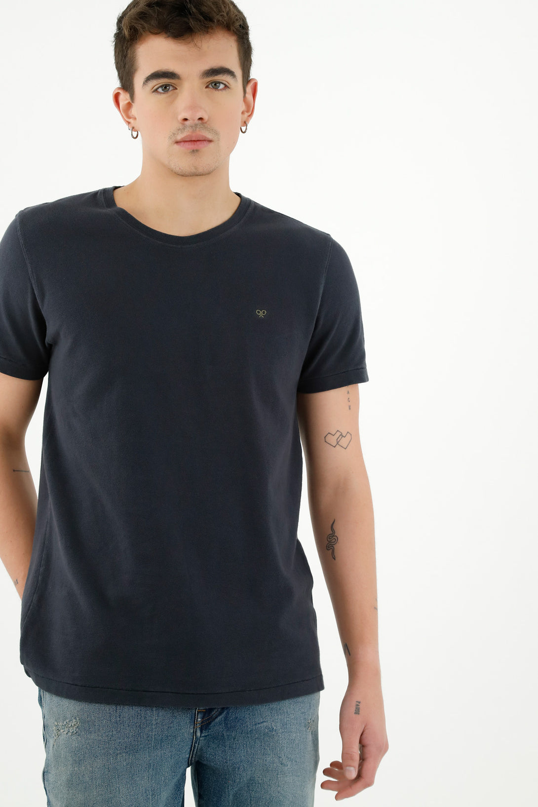 Men's Blue Short-Sleeve T-Shirt