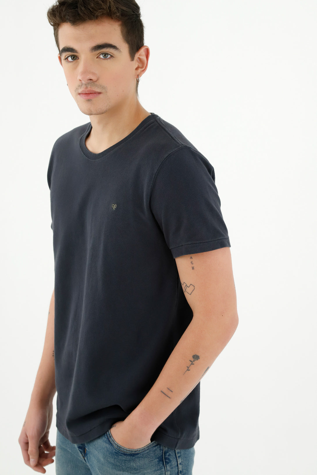 Men's Blue Short-Sleeve T-Shirt