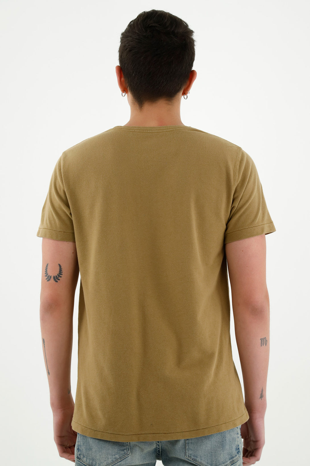 Men's Brown Short-Sleeve T-Shirt