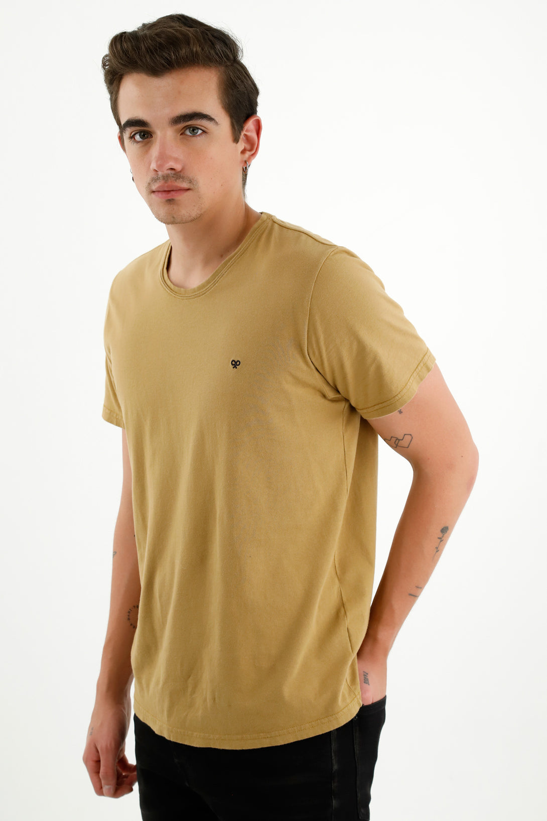 Men's Brown Short-Sleeve T-Shirt