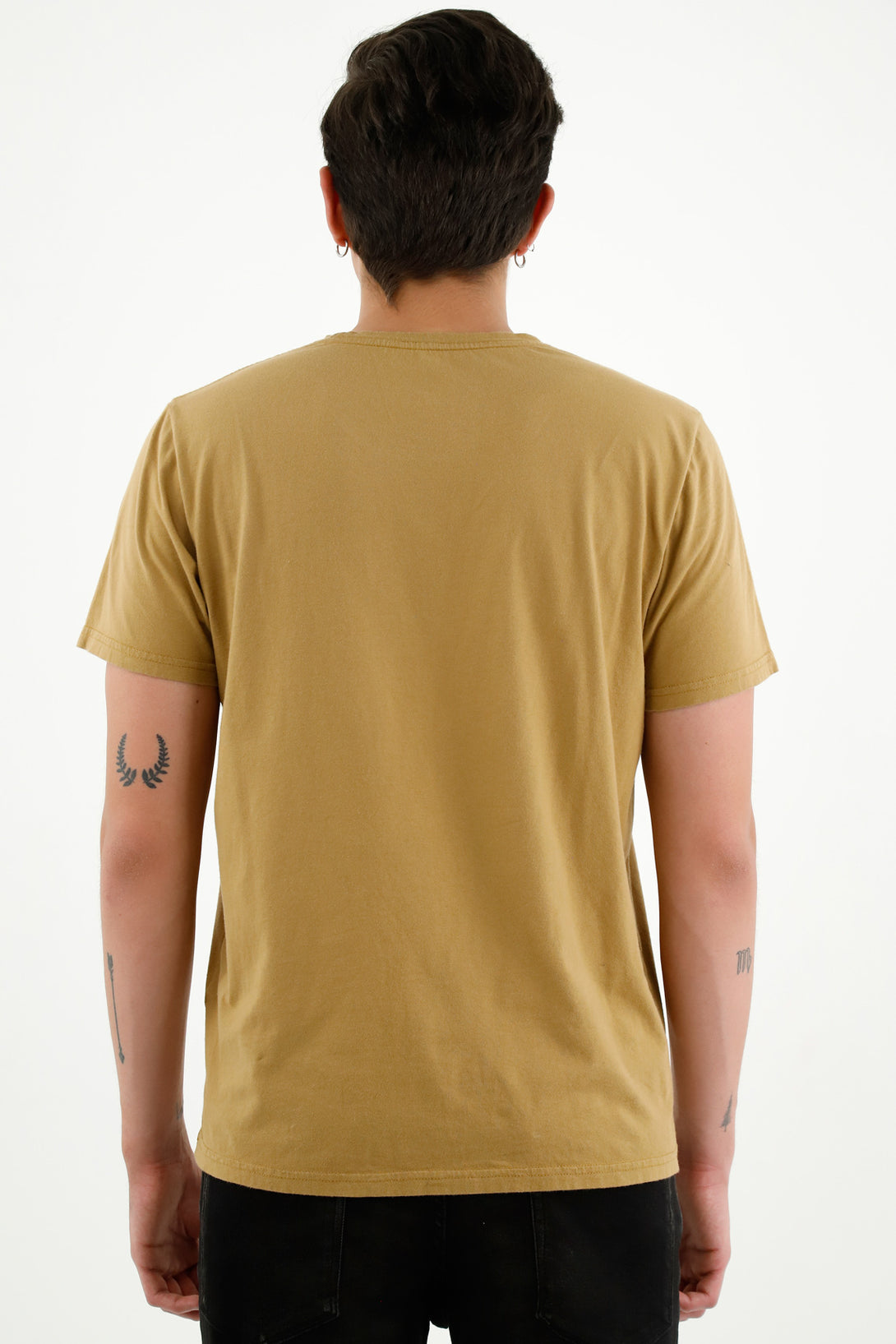 Men's Brown Short-Sleeve T-Shirt