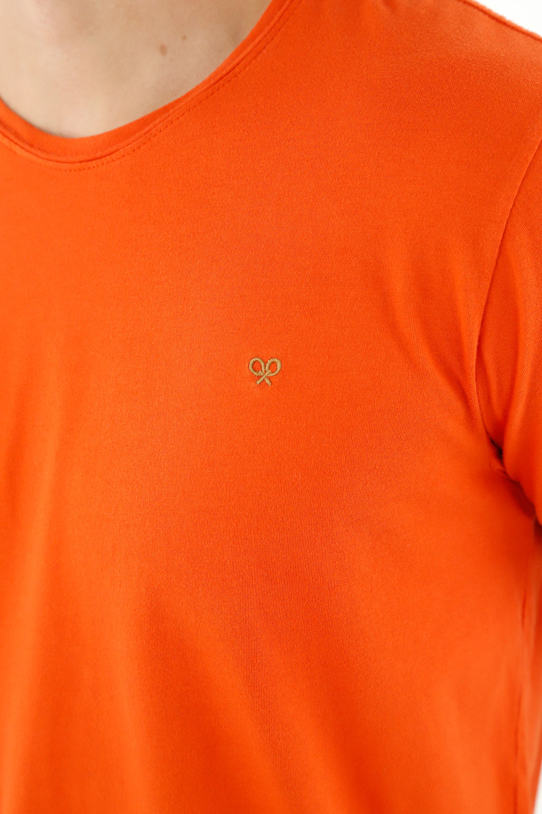 Men's Orange Short-Sleeve T-Shirt